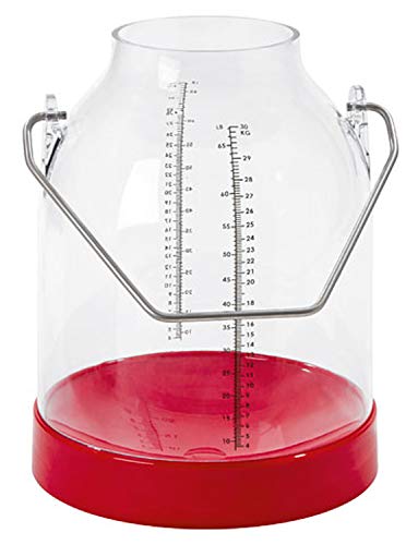 Kerbl Melkeimer 30 Liter mit Skala rot, Bügelhöhe 143 von Kerbl