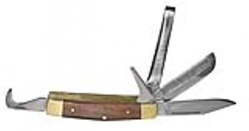 Kerbl Reitermesser mit holzfarbenen Griff, mit versch. 5 Messern von Kerbl