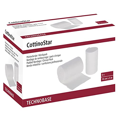 Polsterbinde CottinoStar, 10 cm x 3 m, 6 Stk. Klinikpack Polsterbinde CottinoStar, 10 cm x 3 m, 6 Stk. Klinikpack von Kerbl
