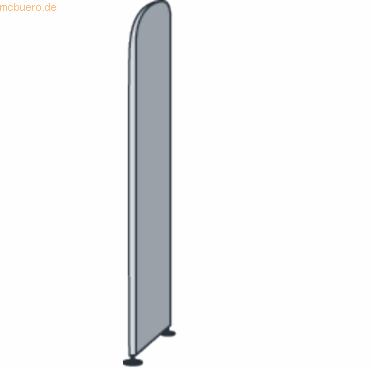 Kerkmann Abschlusswange Büroregal Dante BxTxH 2,2x32,5x190cm lichtgrau von Kerkmann