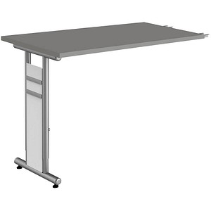 Kerkmann Anbautisch höhenverstellbar Priola grafit, silber rechteckig 100,0 x 60,0 x 68,0 - 82,0 cm Kerkmann Anbautisch höhenverstellbar Priola grafit, silber rechteckig 100,0 x 60,0 x 68,0 - 82,0 cm von Kerkmann