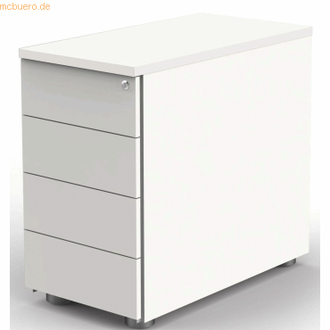 Kerkmann Anstellcontainer 4 Schubladen BxTxH 43x80x72-76cm mit Zentral von Kerkmann