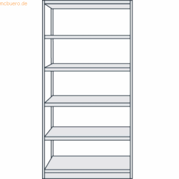 Kerkmann Büroregal Progress 500 Grundregal BxTxH 96x30x190cm 6 Böden l Kerkmann Büroregal Progress 500 Grundregal BxTxH 96x30x190cm 6 Böden l von Kerkmann