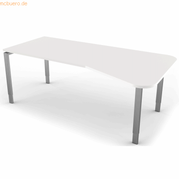 Kerkmann Freiformtisch StageOne Form 5 BxT 195x80/100cm weiß Kerkmann Freiformtisch StageOne Form 5 BxT 195x80/100cm weiß von Kerkmann