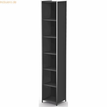 Kerkmann Grundregal Artline schmal 6 OH BxTxH 41x38x220cm anthrazit Kerkmann Grundregal Artline schmal 6 OH BxTxH 41x38x220cm anthrazit von Kerkmann