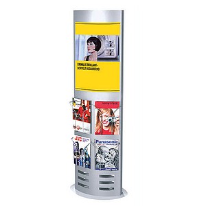 Kerkmann Infosäule ohne Fächer silber DIN A4 Kerkmann Infosäule ohne Fächer silber DIN A4 von Kerkmann