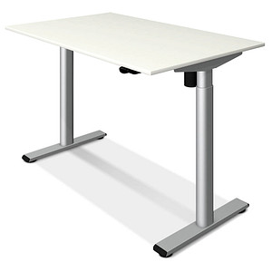 Kerkmann Move 1 base elektrisch höhenverstellbarer Schreibtisch weiß rechteckig, T-Fuß-Gestell silber 120,0 x 80,0 cm Kerkmann Move 1 base elektrisch höhenverstellbarer Schreibtisch weiß rechteckig, T-Fuß-Gestell silber 120,0 x 80,0 cm von Kerkmann