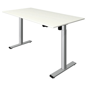 Kerkmann Move 1 base elektrisch höhenverstellbarer Schreibtisch weiß rechteckig, T-Fuß-Gestell silber 180,0 x 80,0 cm Kerkmann Move 1 base elektrisch höhenverstellbarer Schreibtisch weiß rechteckig, T-Fuß-Gestell silber 180,0 x 80,0 cm von Kerkmann