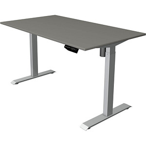 Kerkmann Move 1 elektrisch höhenverstellbarer Schreibtisch grafit rechteckig, T-Fuß-Gestell silber 140,0 x 80,0 cm Kerkmann Move 1 elektrisch höhenverstellbarer Schreibtisch grafit rechteckig, T-Fuß-Gestell silber 140,0 x 80,0 cm von Kerkmann