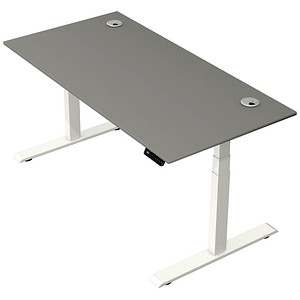 Kerkmann Move 2 Plus elektrisch höhenverstellbarer Schreibtisch grafit rechteckig, T-Fuß-Gestell weiß 160,0 x 80,0 cm Kerkmann Move 2 Plus elektrisch höhenverstellbarer Schreibtisch grafit rechteckig, T-Fuß-Gestell weiß 160,0 x 80,0 cm von Kerkmann