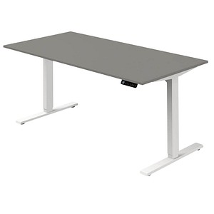 Kerkmann Move 3 elektrisch höhenverstellbarer Schreibtisch grafit rechteckig, T-Fuß-Gestell weiß 160,0 x 80,0 cm Kerkmann Move 3 elektrisch höhenverstellbarer Schreibtisch grafit rechteckig, T-Fuß-Gestell weiß 160,0 x 80,0 cm von Kerkmann