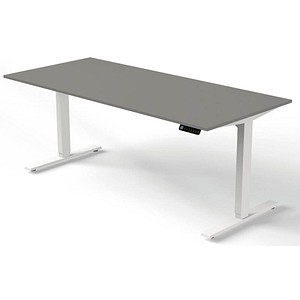 Kerkmann Move 3 elektrisch höhenverstellbarer Schreibtisch grafit rechteckig, T-Fuß-Gestell weiß 180,0 x 80,0 cm Kerkmann Move 3 elektrisch höhenverstellbarer Schreibtisch grafit rechteckig, T-Fuß-Gestell weiß 180,0 x 80,0 cm von Kerkmann