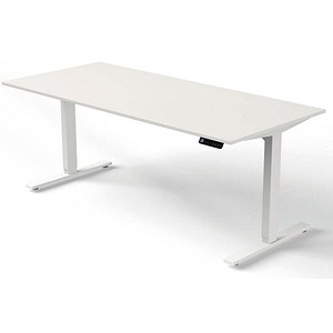 Kerkmann Move 3 elektrisch höhenverstellbarer Schreibtisch weiß rechteckig, T-Fuß-Gestell weiß 180,0 x 80,0 cm Kerkmann Move 3 elektrisch höhenverstellbarer Schreibtisch weiß rechteckig, T-Fuß-Gestell weiß 180,0 x 80,0 cm von Kerkmann