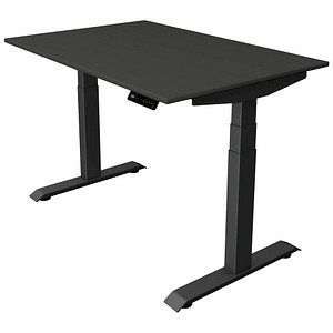 Kerkmann Move 4 elektrisch höhenverstellbarer Schreibtisch anthrazit rechteckig, T-Fuß-Gestell grau 120,0 x 80,0 cm von Kerkmann