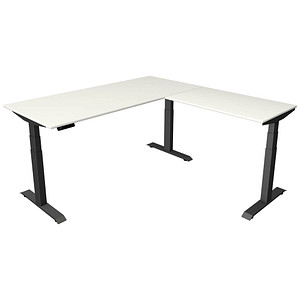 Kerkmann Move 4 elektrisch höhenverstellbarer Schreibtisch weiß rechteckig, T-Fuß-Gestell grau 180,0 x 180,0 cm Kerkmann Move 4 elektrisch höhenverstellbarer Schreibtisch weiß rechteckig, T-Fuß-Gestell grau 180,0 x 180,0 cm von Kerkmann