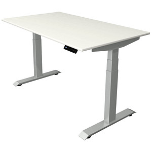 Kerkmann Move 4 elektrisch höhenverstellbarer Schreibtisch weiß rechteckig, T-Fuß-Gestell silber 140,0 x 80,0 cm Kerkmann Move 4 elektrisch höhenverstellbarer Schreibtisch weiß rechteckig, T-Fuß-Gestell silber 140,0 x 80,0 cm von Kerkmann