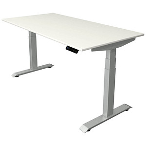 Kerkmann Move 4 elektrisch höhenverstellbarer Schreibtisch weiß rechteckig, T-Fuß-Gestell silber 160,0 x 80,0 cm Kerkmann Move 4 elektrisch höhenverstellbarer Schreibtisch weiß rechteckig, T-Fuß-Gestell silber 160,0 x 80,0 cm von Kerkmann
