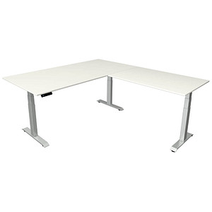 Kerkmann Move 4 elektrisch höhenverstellbarer Schreibtisch weiß rechteckig, T-Fuß-Gestell silber 200,0 x 220,0 cm Kerkmann Move 4 elektrisch höhenverstellbarer Schreibtisch weiß rechteckig, T-Fuß-Gestell silber 200,0 x 220,0 cm von Kerkmann