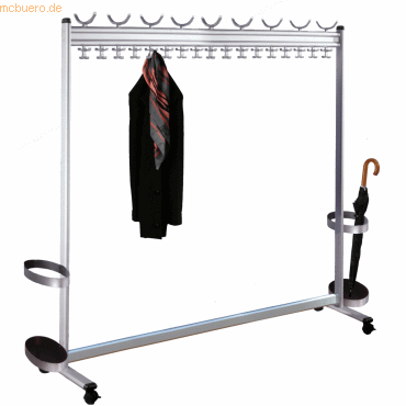 Kerkmann Reihengarderobe Multiline HxBxT 170x180x40cm aluminium Kerkmann Reihengarderobe Multiline HxBxT 170x180x40cm aluminium von Kerkmann