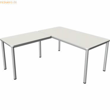 Kerkmann Schreibtisch + Anbautisch Prime 160x80/100x60cm weiß Kerkmann Schreibtisch + Anbautisch Prime 160x80/100x60cm weiß von Kerkmann