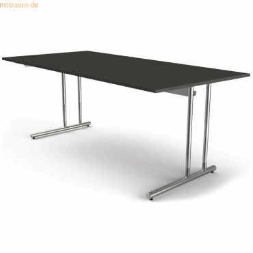 Kerkmann Schreibtisch Artline extragroß C-Fuß 200x100x68-82cm anthrazi Kerkmann Schreibtisch Artline extragroß C-Fuß 200x100x68-82cm anthrazi von Kerkmann