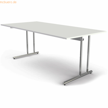 Kerkmann Schreibtisch Artline extragroß C-Fuß 200x100x68-82cm weiß Kerkmann Schreibtisch Artline extragroß C-Fuß 200x100x68-82cm weiß von Kerkmann