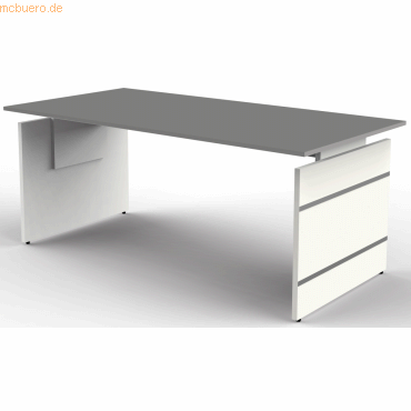 Kerkmann Schreibtisch Form 4 mit Wangengestell 180x80x68-76cm grafit Kerkmann Schreibtisch Form 4 mit Wangengestell 180x80x68-76cm grafit von Kerkmann