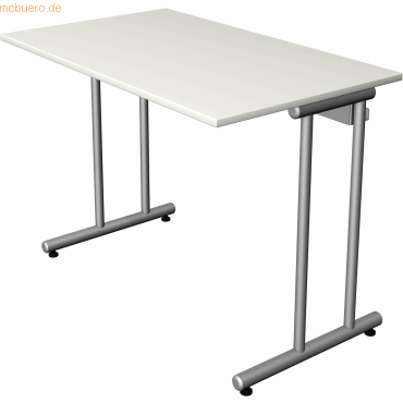 Kerkmann Schreibtisch SmartOffice C-Fuß-Gestell 100x60x75cm weiß von Kerkmann