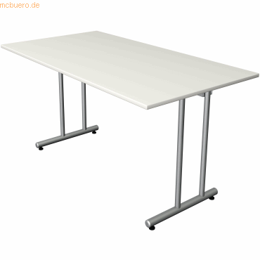 Kerkmann Schreibtisch SmartOffice C-Fuß-Gestell 140x70x75cm weiß von Kerkmann