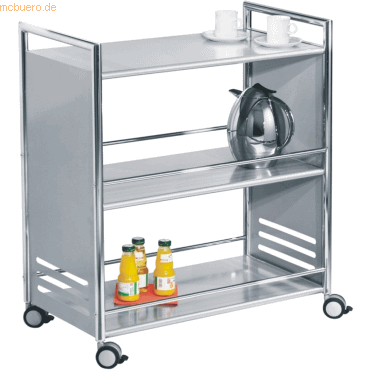 Kerkmann Servierwagen Artline 3 Böden BxTxH 70x40x84cm chrom/alusilber Kerkmann Servierwagen Artline 3 Böden BxTxH 70x40x84cm chrom/alusilber von Kerkmann