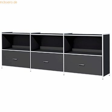 Kerkmann Sidebaord Artline BxTxH 236x38x78cm 3 Schubfächer anthrazit Kerkmann Sidebaord Artline BxTxH 236x38x78cm 3 Schubfächer anthrazit von Kerkmann