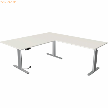 Kerkmann Sitz-/Stehtisch Move 3 BxT 200x180cm (mit Anbautisch) silber/ von Kerkmann