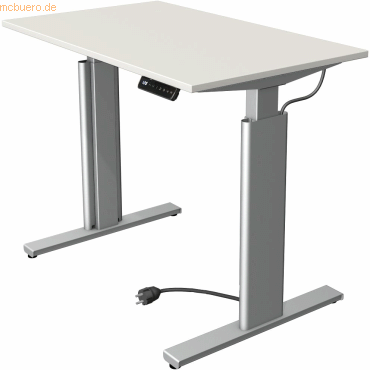 Kerkmann Sitz-/Stehtisch Move 3 BxTxH 100x60x72-120cm silber/weiß Kerkmann Sitz-/Stehtisch Move 3 BxTxH 100x60x72-120cm silber/weiß von Kerkmann
