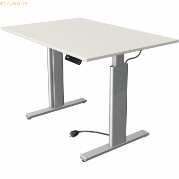 Kerkmann Sitz-/Stehtisch Move 3 BxTxH 120x60x72-120cm silber/weiß Kerkmann Sitz-/Stehtisch Move 3 BxTxH 120x60x72-120cm silber/weiß von Kerkmann