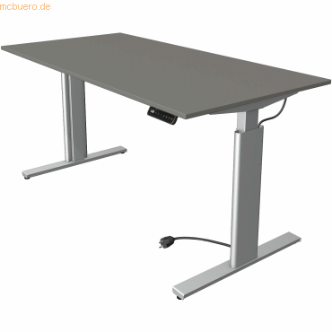 Kerkmann Sitz-/Stehtisch Move 3 BxTxH 160x80x72-120cm silber/grafit von Kerkmann