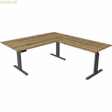 Kerkmann Sitz-/Stehtisch Move 3 elegant BxTxH 200x220x72-120cm + Anbau von Kerkmann