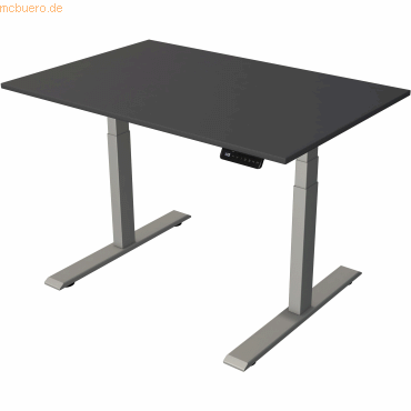 Kerkmann Steh-/Sitztisch Move 2 elektrisch Fuß silber 120x80x63-127cm von Kerkmann