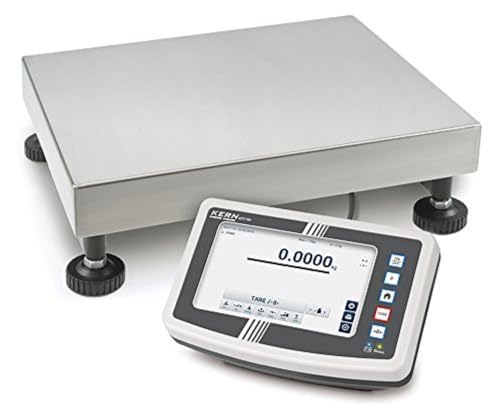 Easy-Touch-Plattformwaage [Kern IFT 100K-2M] Die intuitive Art zu Wiegen, Wägebereich [Max]: 60 kg / 150 kg, Ablesbarkeit [d]: 20 g / 50 g, Wägeplatte: BxTxH 500x400x137 mm (Edelstahl) von KERN