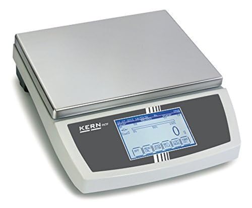 FPVO-Waage mit Touchscreen [Kern FKTF 60K10LM] Intuitive Touchscreen-Tischwaage mit umfangreichen Statistikfunktionen zur Stichprobenkontrolle gemäß Fertigpackungsverordnung (FPVO) von KERN