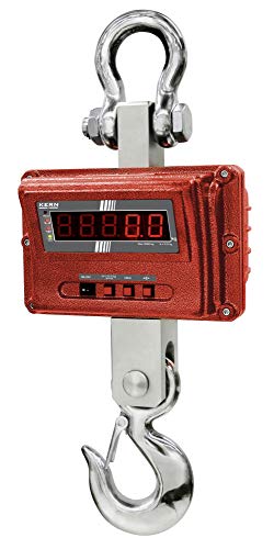 KERN Robuste Industrie-Kranwaage mit Leuchtstarkem LED-Display, 5000kg Wägebereich, 500g Ablesbarkeit KERN Robuste Industrie-Kranwaage mit Leuchtstarkem LED-Display, 5000kg Wägebereich, 500g Ablesbarkeit von KERN