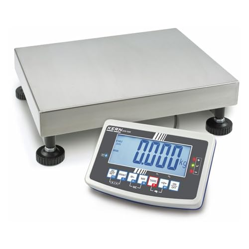KERN Robuste Plattformwaage, 30kg Wägebereich, 1g Ablesbarkeit von KERN