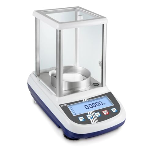 KERN Analysenwaage mit Hohem Wägebereich, Grafikdisplay und Komfortabler Rezepturfunktion, 250 g Wägebereich, 0,0001 g Ablesbarkeit, 0,0001 g Reproduzierbarkeit von Kern