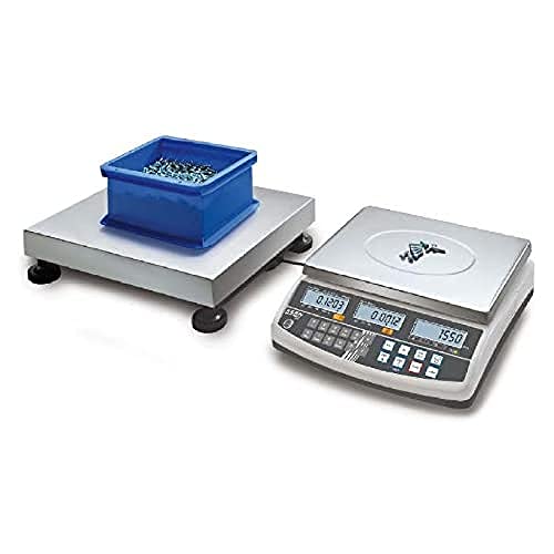 KERN Zählsystem zum Zählen Kleinster Teile in Großen Mengen, Zählauflösung bis zu 999.999 Punkte, 3000 g Wägebereich, 1500mm x 1500mm x 80mm von Kern