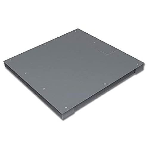 KERN Optics Rutschfestem Stahl-Riffelblech Wägebrücke, 600 kg Wägebereich, 200 g Ablesbarkeit, 1500 mm Breite, 1250 mm Länge, 80 mm Höhe von Kern