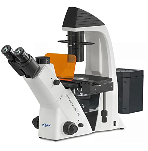 KERN OCM 165 Optics OCM-1 Inversmikroskop, Infinity, Trinocular Tubus, 30 W Halogen (Transmitting), 100 W HBO (Reflecting) von Kern