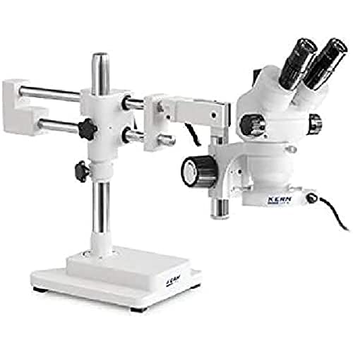 KERN Optics Stereomikroskop-Set mit Grobtriebsknopf Einstellbares Drehmoment der Handräder, Kugelgelagerter Doppelteleskoparm mit Platte, Trinocular Tubus, 0.7x - 4.5x Objektiv, 4.5W-LED-Ringlicht KERN Optics Stereomikroskop-Set mit Grobtriebsknopf Einstellbares Drehmoment der Handräder, Kugelgelagerter Doppelteleskoparm mit Platte, Trinocular Tubus, 0.7x - 4.5x Objektiv, 4.5W-LED-Ringlicht von Kern