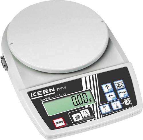 Kern Briefwaage Wägebereich (max.) 2 kg Ablesbarkeit 0.01 g netzbetrieben von Kern