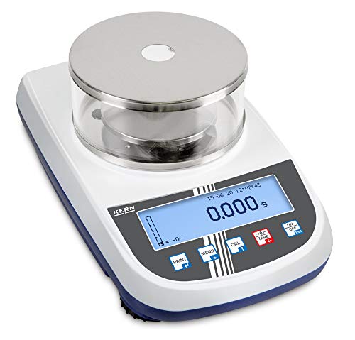 KERN Serie PLS Kunststoff Präzisionswaage, 720g Wägebereich, 0.001g Ablesbarkeit, 210mm x 340mm x 120mm von KERN