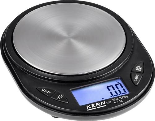 Kern TGC 1K-3 TGC 1K-3 Taschenwaage Wägebereich (max.) 1000g Ablesbarkeit 1g batteriebetrieben Mehr von Kern