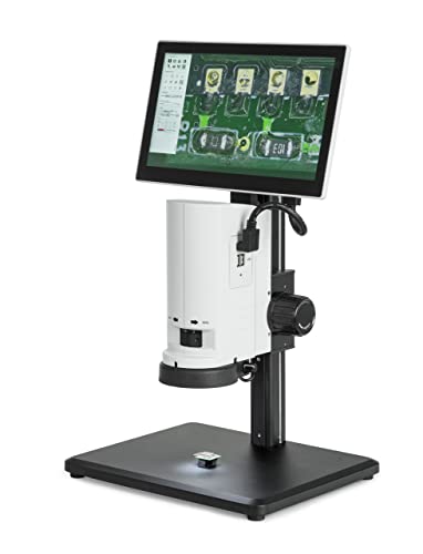 Kern & Sohn Videomikroskop OIV 254 (mit Staubschutzhaube, LED-Auflichtbeleuchtung, mit großer Arbeitsfläche, Mikroskop) OIV 254 von Kern